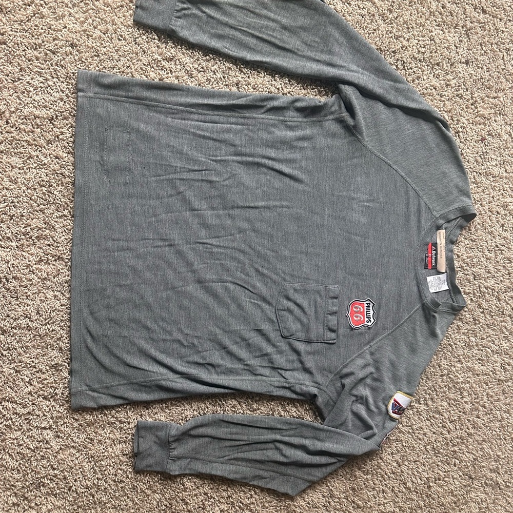 Men's Patched Long Sleeve Shirt